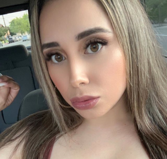 Close portrait of Wendy Estrada in a car